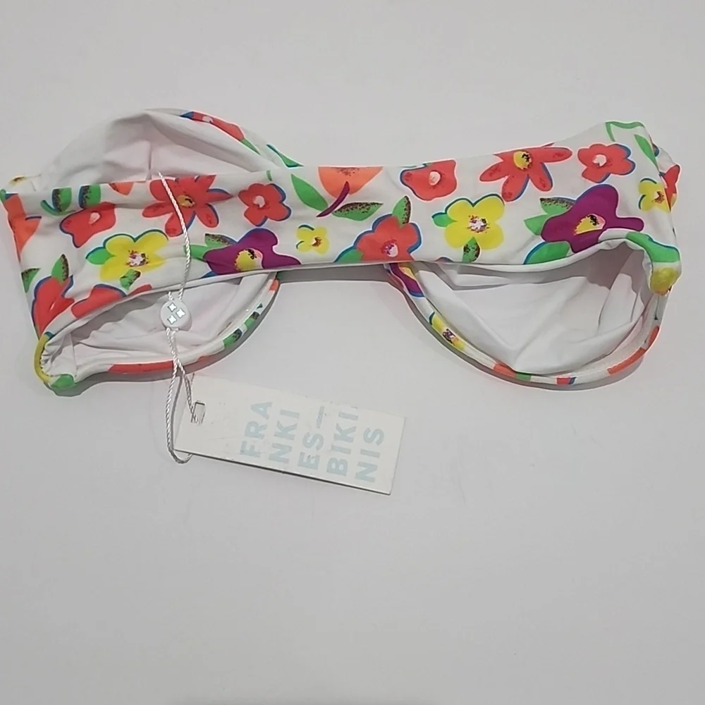 Frankie’s Bikinis Crescent Shine Bandeau Bikini Top